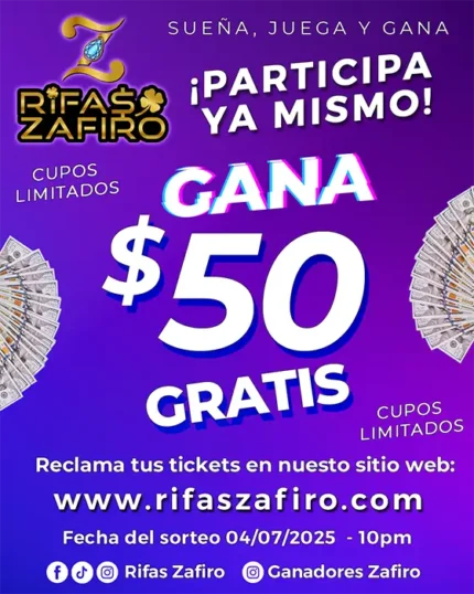 Gánate $50 Gratis