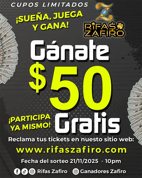 Gánate $50 Gratis