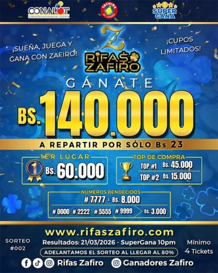 Sorteo Bs. 140.000 a Repartir